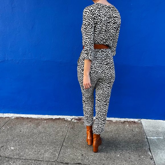 Mister Zimi Black Rain Margot Jumpsuit in Black and White – Aus 8 / US 4 / Small - Picture 3 of 4